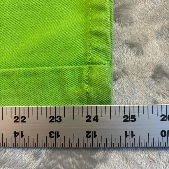 Vintage 90s IMPAQ Green Denim womens Jeans Carpenter Utility size 25/29 - Picture 7 of 8